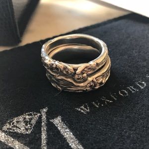 Birch Band Custom Wedding Set